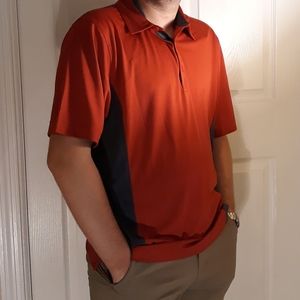 NWT Cutter & Buck Red Colorblock Polo